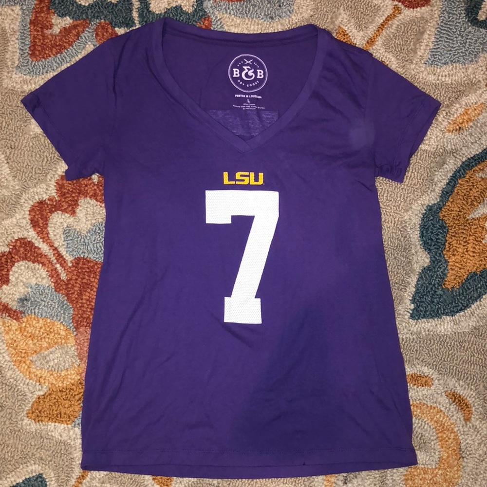 B&B — Large LSU #7 Women’s T-Shirt